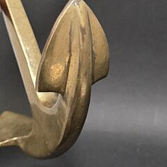 Vintage Solid Brass Salesman Sample Nautical Anchor Ornament, 20th century
