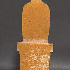 Scarce Antique Painted Cast Iron Figural Bellhop Valet Doorstop, circa 1920s