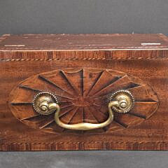 Fine Antique British Regency Triple Compartment Tea Caddy, 18th century