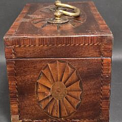 Fine Antique British Regency Triple Compartment Tea Caddy, 18th century