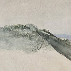 Jane Brewster Reid Nantucket Watercolor on Paper “Sankaty Head Lighthouse”, Painting