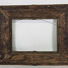 Antique Macrame Sailors Fancy Ropework Picture Frame, 19th century