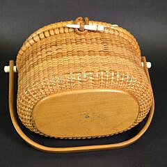 Paul F Whitten Nantucket Friendship Basket Purse, circa 1984