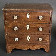 Antique Salesman Sample Hepplewhite Chest of Drawers, 19th century
