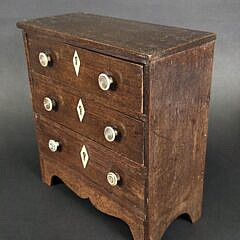 Antique Salesman Sample Hepplewhite Chest of Drawers, 19th century