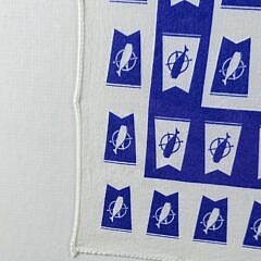 Scarce Nantucket Burgee Flag Silk Scarf, 20th century