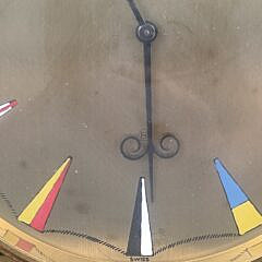 Nautical Signal Flag and Anchor Swiss Desk Clock, 20th century
