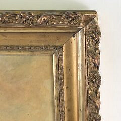 Antique American Oil on Masonite, “Nantucket Sleigh Ride”, Painting, circa 1920s