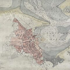 Antique 1911 Hand Colored Nantucket Harbor Chart