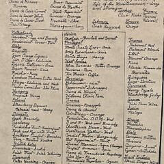 Original Vintage Nantucket Brotherhood Framed Menu, 20th century