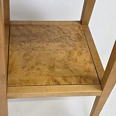 Pair of Birdseye and Tiger Maple One Drawer End Table Night Stands