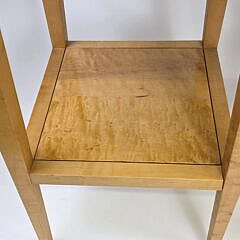 Pair of Birdseye and Tiger Maple One Drawer End Table Night Stands
