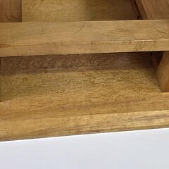 Pair of Birdseye and Tiger Maple One Drawer End Table Night Stands