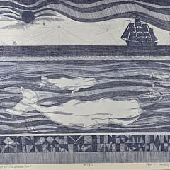 John F. Lochtefeld Limited Edition Nantucket Etching “On the Back of the Broad Sea”