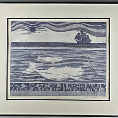 John F. Lochtefeld Limited Edition Nantucket Etching “On the Back of the Broad Sea”
