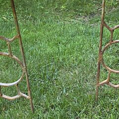 Set of Four Iron Playing Card Suits Garden Lawn Tables, 20th century