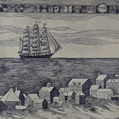 John Lochtefeld Limited Edition Nantucket Etching “Quiet Flower Laden Shore”