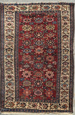 Hand Knotted Antique Oriental Scatter Rug
