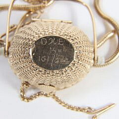 Diana Kim England 14k Gold Nantucket Basket Pendant