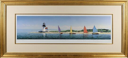 Michael Keane Limited Edition Color Print "Rainbow Fleet"