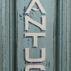 “Nantucket” Painted Sign on a 19th Century Door