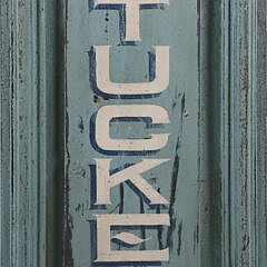 “Nantucket” Painted Sign on a 19th Century Door