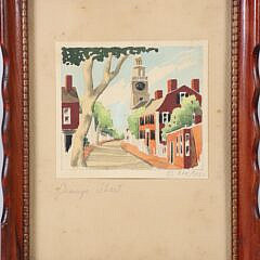 Doris and Richard Beer Watercolor on Paper “Orange St”