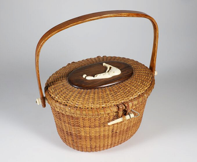 Vintage Bee and Helen Nantucket Friendship Basket, circa 1970