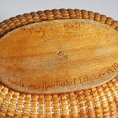 Vintage Bee and Helen Nantucket Friendship Basket, circa 1970