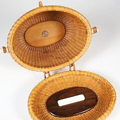 Vintage Bee and Helen Nantucket Friendship Basket, circa 1970