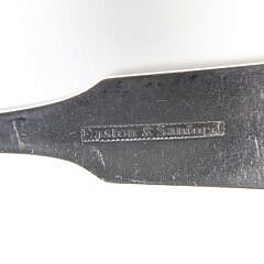 Six Nantucket Coin Silver Teaspoons, 19th Century