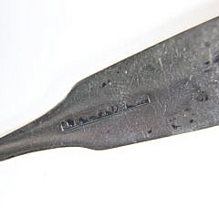 Six Nantucket Coin Silver Teaspoons, 19th Century