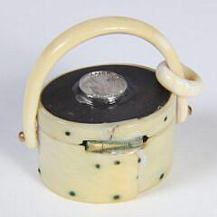 Alan Doucette Miniature Scrimshaw Ditty Purse Pendant
