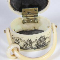 Alan Doucette Miniature Scrimshaw Ditty Purse Pendant