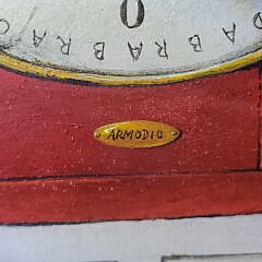 Armodio (b. 1938 Piacenza) Acrylic on Panel “Timepiece”, circa 1969