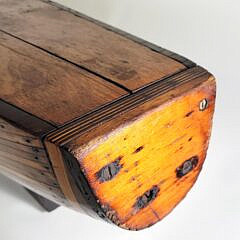 Extraordinary Large Antique Shipbuilders Half Hull Model Coffee Table, 19th century