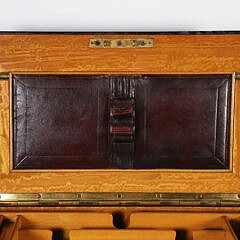 Coromandel Wood Traveling Accountant’s Desk Box, 19th Century