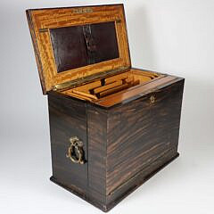 Coromandel Wood Traveling Accountant’s Desk Box, 19th Century
