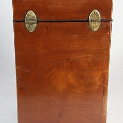 Georgian Mahogany Satinwood Letter Box, 19th Century