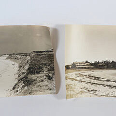 Two Vintage Photographs of Nantucket Beach