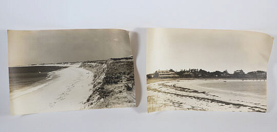 Two Vintage Photographs of Nantucket Beach
