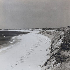Two Vintage Photographs of Nantucket Beach