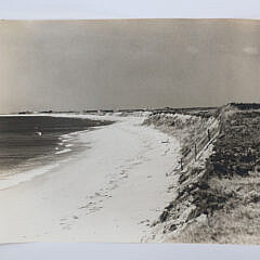 Two Vintage Photographs of Nantucket Beach