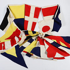 Set of 32 Decorative Cotton Nautical Signal Flags