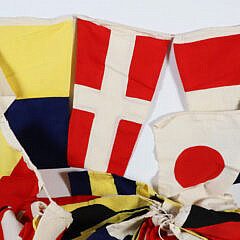 Set of 32 Decorative Cotton Nautical Signal Flags