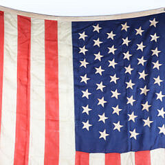 Spanish American War Era U.S. 45 Star American Flag, circa 1898