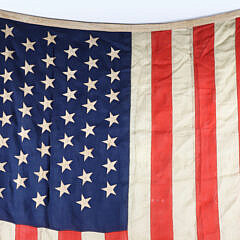 Spanish American War Era U.S. 45 Star American Flag, circa 1898