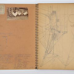 Edgar W. Jenney 20th Century Spiral Sketchbook Containing Assortment of Jenney