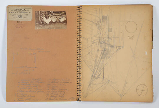 Edgar W. Jenney 20th Century Spiral Sketchbook Containing Assortment of Jenney