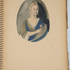 Edgar W. Jenney 20th Century Spiral Sketchbook Containing Assortment of Jenney’s Sketches